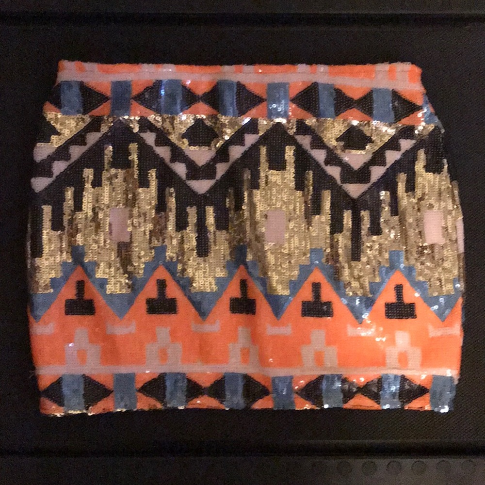 English Rose sequin skirt